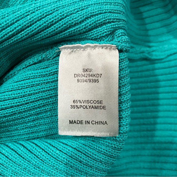 Meshki Kori Knit Bandeau Maxi Dress Aquamarine Stretch Strapless Sz XL NWT - Picture 12 of 13